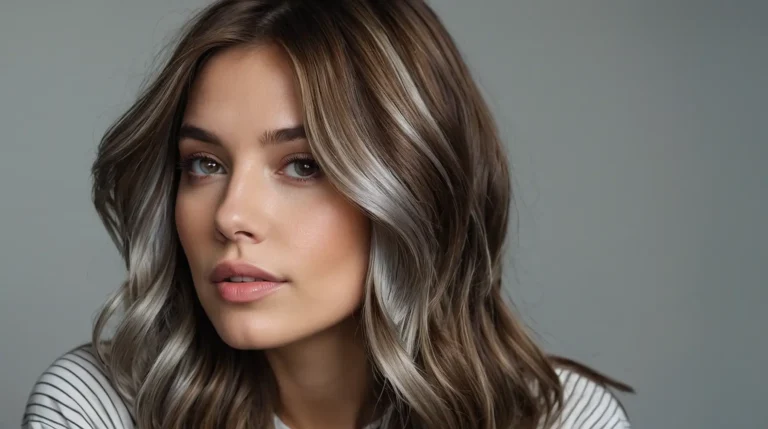 15 Chic Brown Hair with Silver Highlights Ideas to Elevate Your Style in 2025