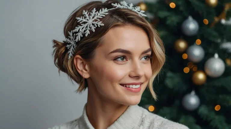 25 Christmas Hairstyles for Short Hair That Will Dazzle at Every Holiday Party
