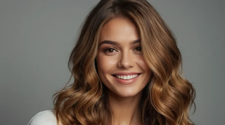 25 Luxurious Warm Caramel Balayage with Honey Highlights