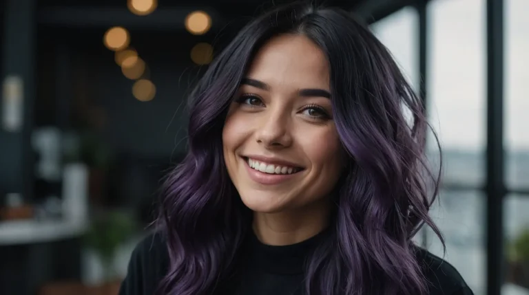 25 Trendy Midnight Purple Hair Colors